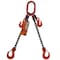 Hsi Two Leg Chain Slng, Adjstbl Type A, 9/32 in dia, 3ft L, Oblong Link to Slng Hook, 7,400lb Lmt 10ADOS9/32A-03 - alternate 1